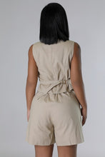 Load image into Gallery viewer, Ready For The Cookout | V-neck Vest Short Set - Bumble By ColeyB.
